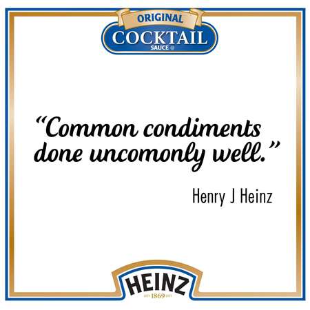 Heinz Heinz Seafood Cocktail Sauce 12 oz. Bottle, PK12 10013000001134